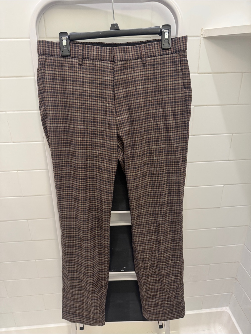 Murano Brown Plaid Dress Pants